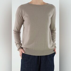 Apuntob 100% Cashmere Taupe Sweater— Womens Small